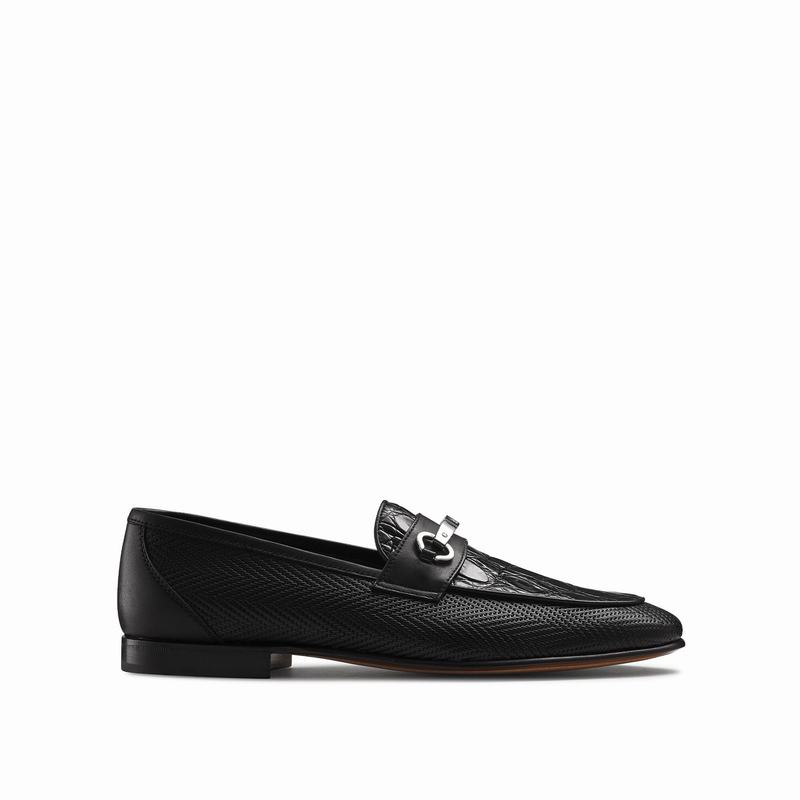 Russell And Bromley Cachet Mokkasiner Herre Sort | MXC870GL