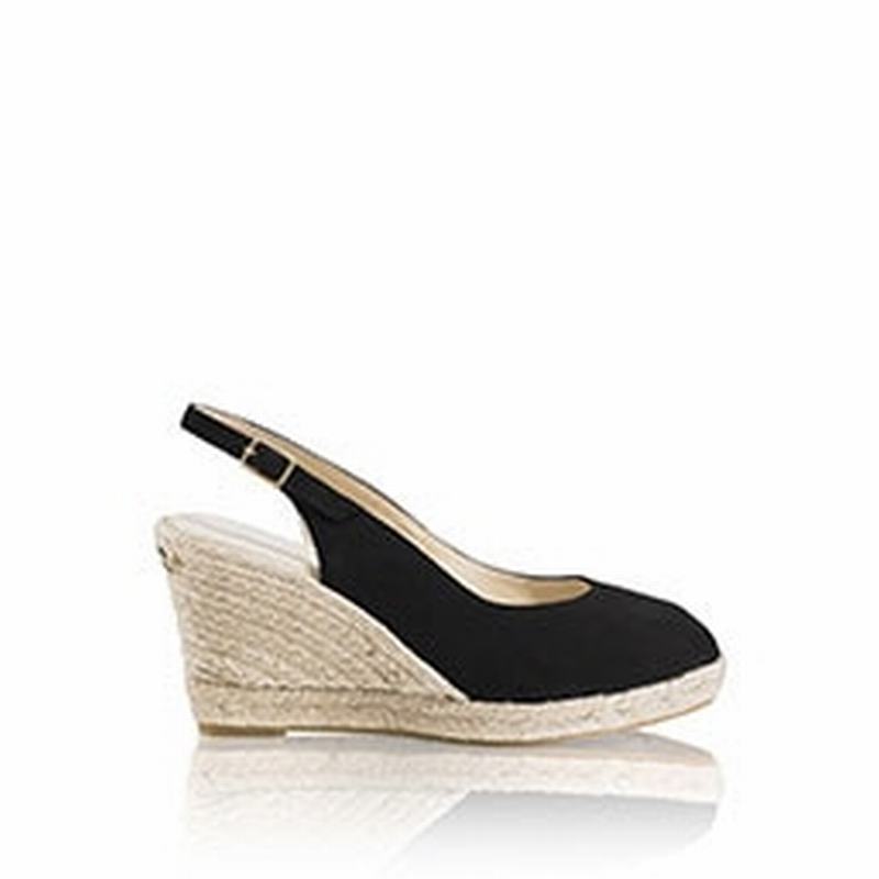 Russell And Bromley Candyfloss Espadrillos Dame Sort | UNU9258CJ