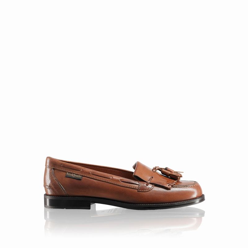 Russell And Bromley Chester Mokkasiner Dame Brune | RAD8156MV