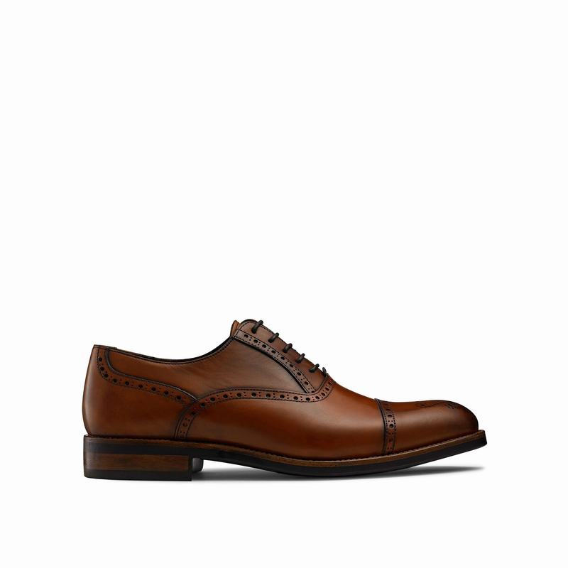 Russell And Bromley Chiltern Brogues Sko Herre Brune | VZU182RP