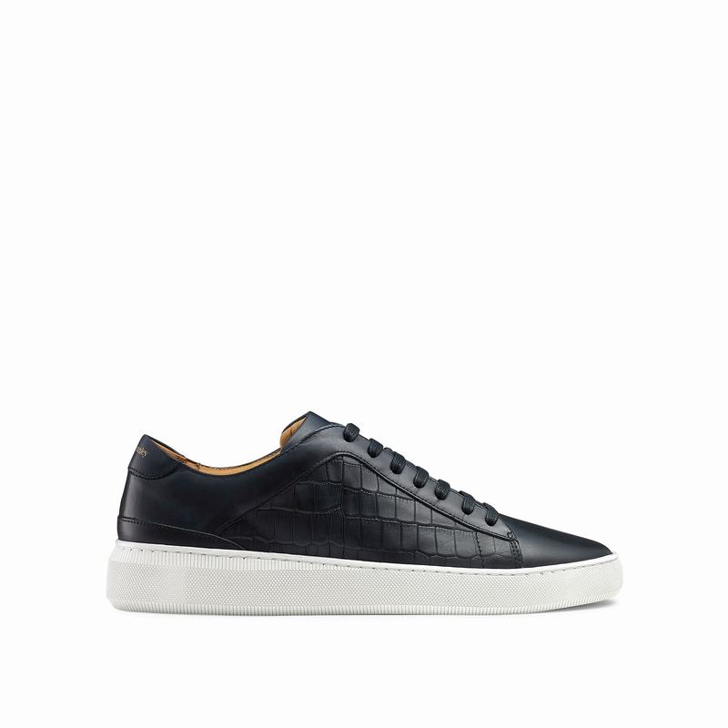 Russell And Bromley Clear Run Lave Sneakers Herre Blå | TEP4873NH