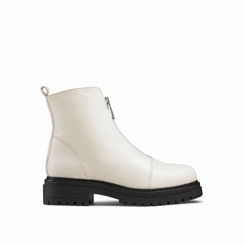 Russell And Bromley Conquest Ankelstøvler Dame Hvide | CGP557HS