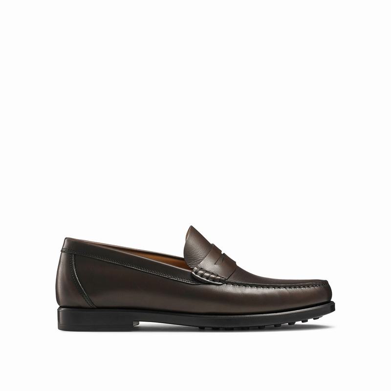 Russell And Bromley Hard Wear Mokkasiner Herre Brune | YFQ2683BW