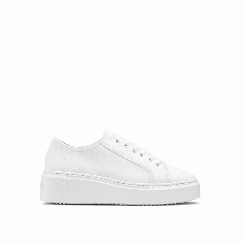 Russell And Bromley High Bar Platform Sneakers Dame Hvide | AMV951HY