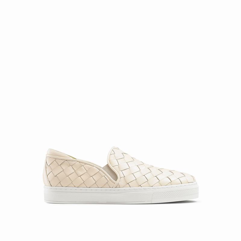 Russell And Bromley Jenna Slip On Sneakers Dame Hvide Hvide | CFY9165LM