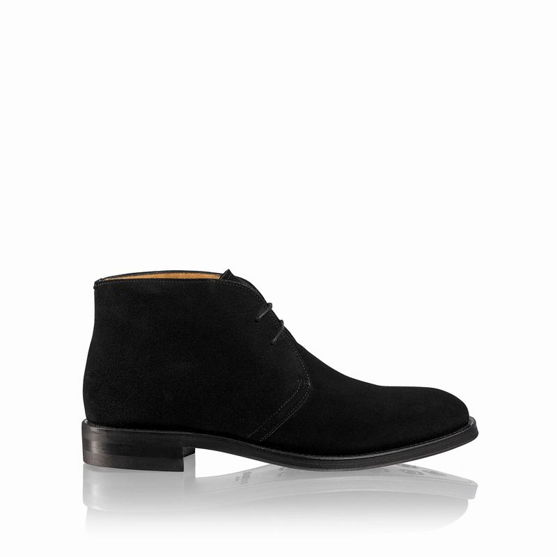 Russell And Bromley Jermyn Ørkenstøvler Herre Sort | KGJ7099WS