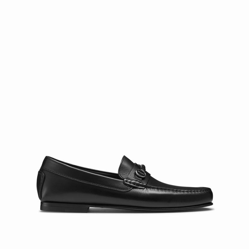 Russell And Bromley Jet Set Mokkasiner Herre Sort | UTL7619CH