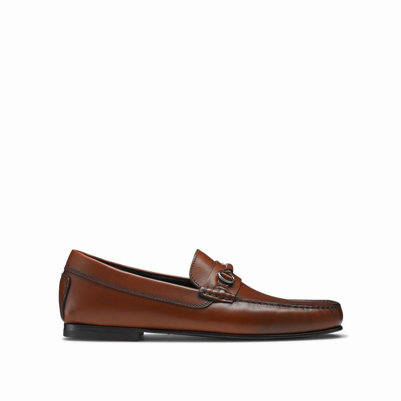 Russell And Bromley Jet Set Mokkasiner Herre Brune | WCA6184YW