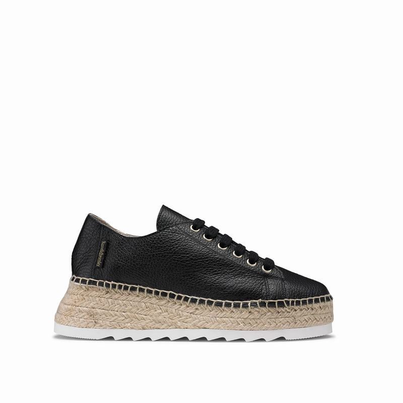 Russell And Bromley Kick Back Espadrillos Dame Sort | IJV666ML