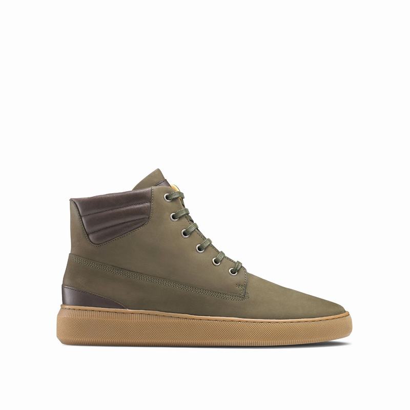 Russell And Bromley Landmark Høje Sneakers Herre Grøn | LPD3081CD