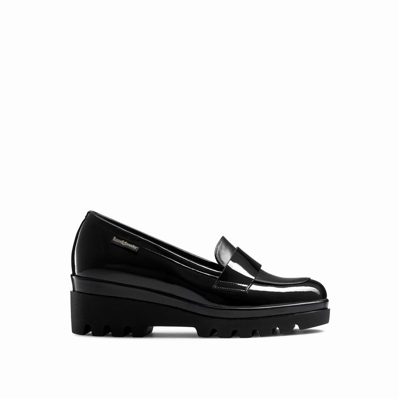 Russell And Bromley Limbo Mokkasiner Dame Sort | VQG3640CS