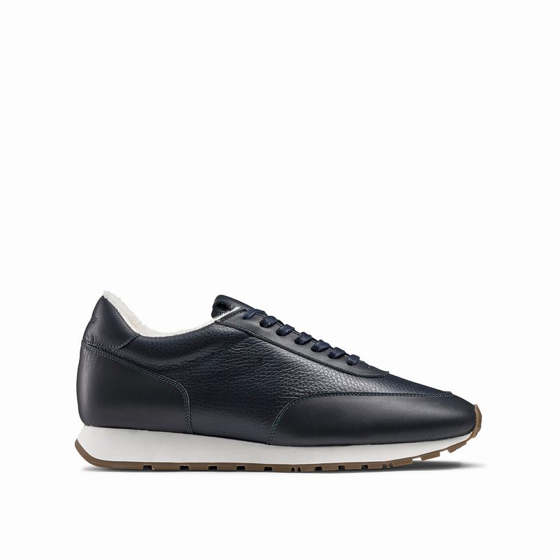 Russell And Bromley Out Run Lave Sneakers Herre Blå | XJK4282BI