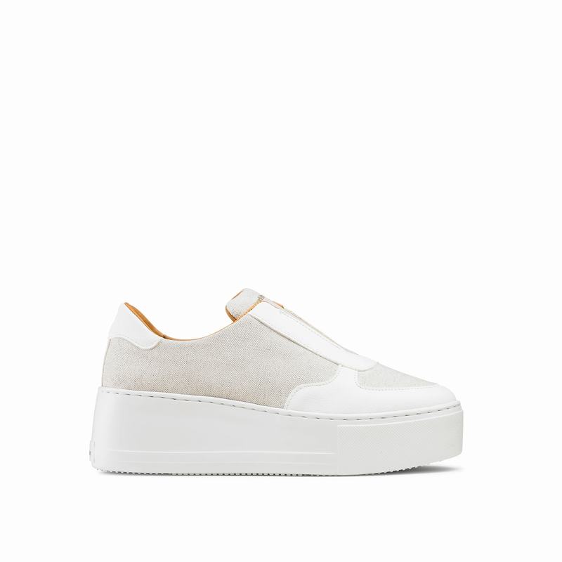 Russell And Bromley Park Ave Platform Sneakers Dame Hvide Hvide | ABD3942GC