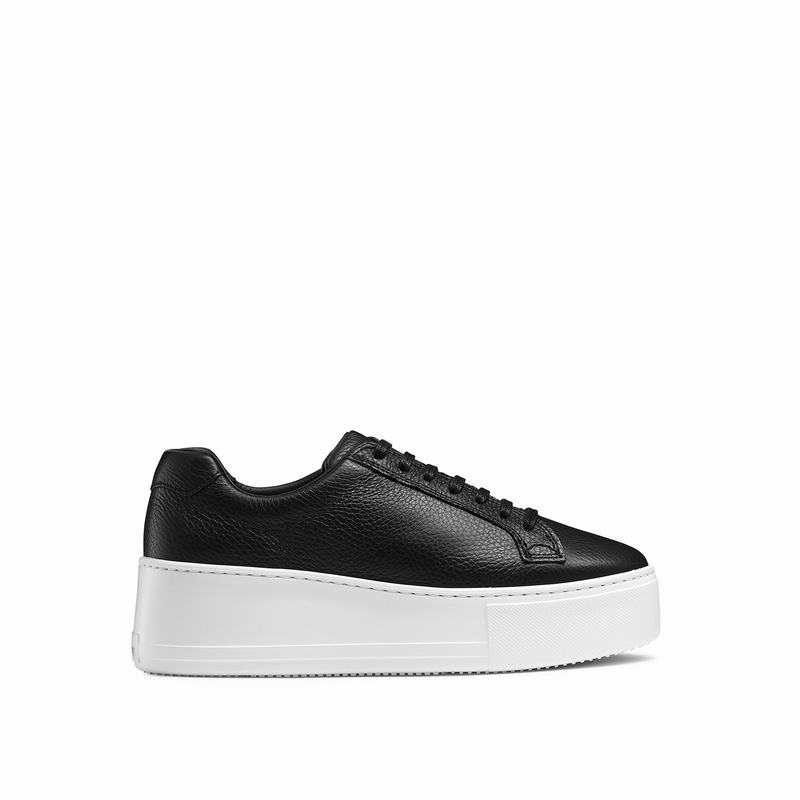 Russell And Bromley Park Life Platform Sneakers Dame Sort | CGN6899KG