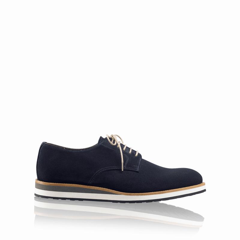 Russell And Bromley Passport Derby Schuhe Herre Blå | YFV1428XF