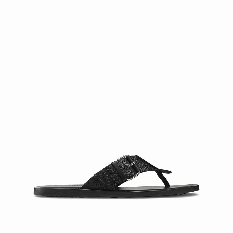 Russell And Bromley Přezkou Up Sandaler Herre Sort | YYB2691PG