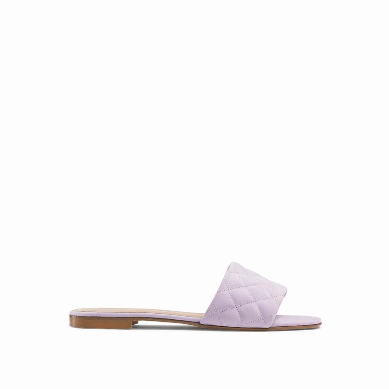 Russell And Bromley Quiltmule Mules Dame Lilla | BLK4553MT