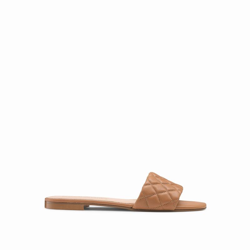 Russell And Bromley Quiltmule Mules Dame Brune | MPT3983RP