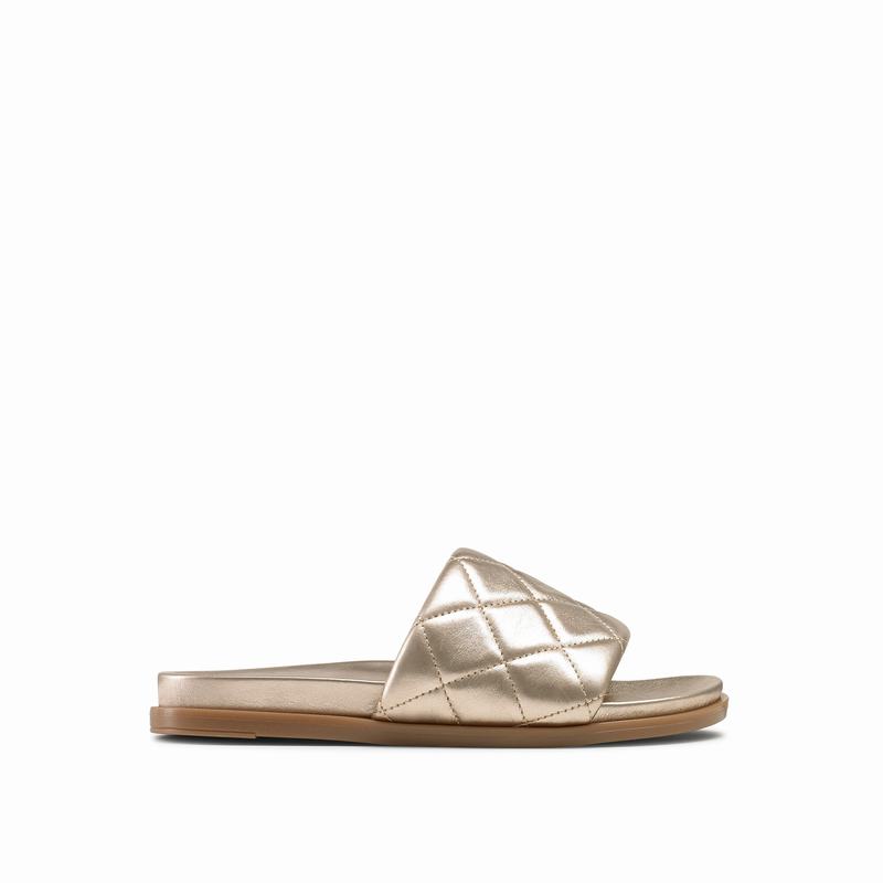 Russell And Bromley Quiltsoft Mules Dame Metallic | HOY7382HN