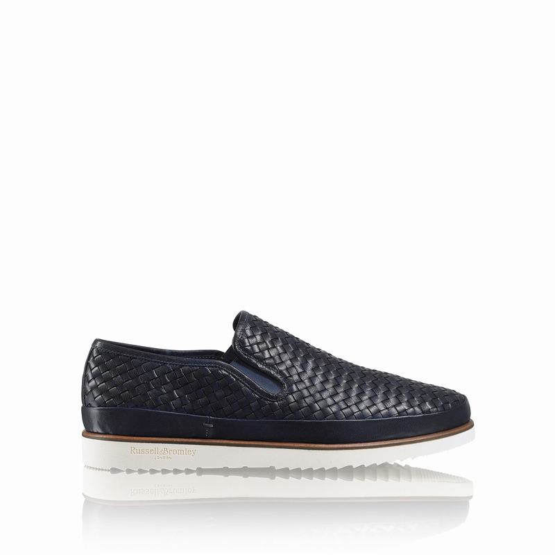 Russell And Bromley Sanmarino Slip On Sko Herre Blå | WTD8992TS