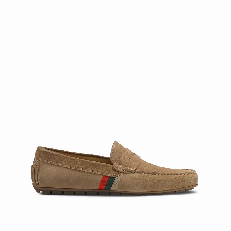 Russell And Bromley Soft Wear Mokkasiner Herre Khaki | AFQ950TL