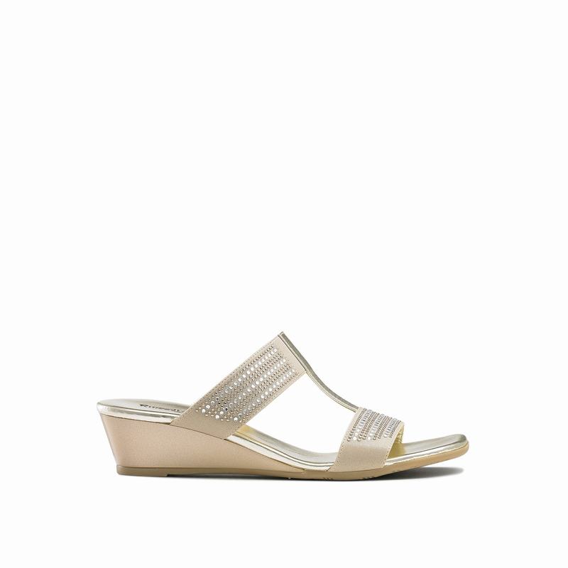 Russell And Bromley Stella Kilehæl Sandaler Dame Metallic | STG10050ON