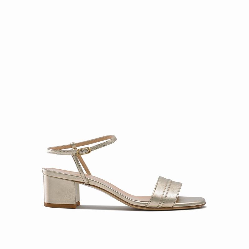 Russell And Bromley Superblock Sandaler med Hæl Dame Metallic | FRY8487UI