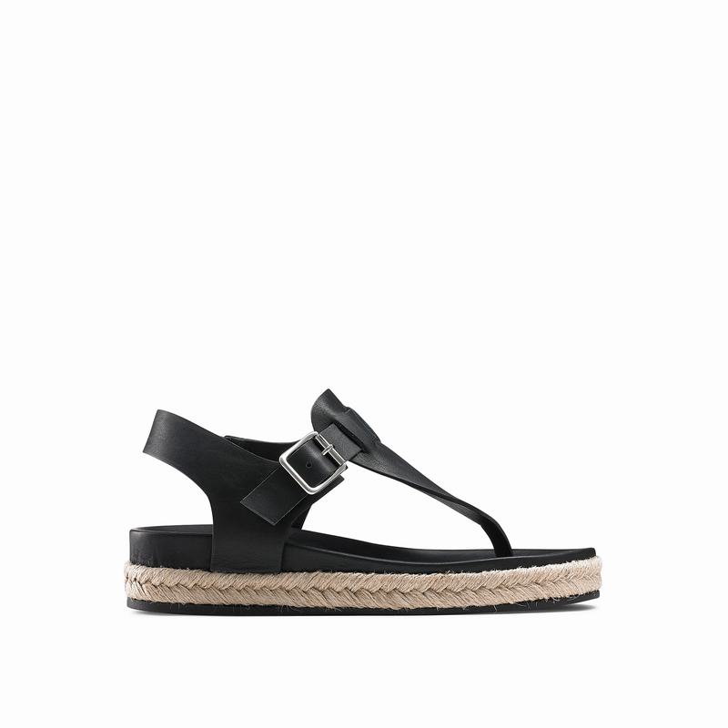 Russell And Bromley Surfside Espadrillos Dame Sort | TVS6238NZ