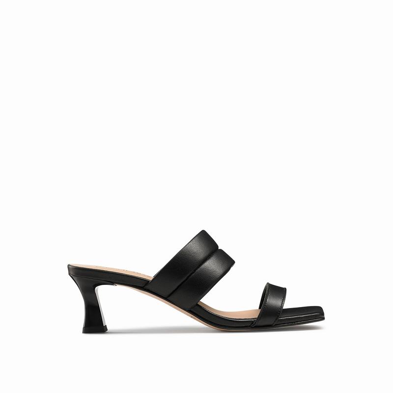 Russell And Bromley Two Step Sandaler med Hæl Dame Sort | YNE1298BU