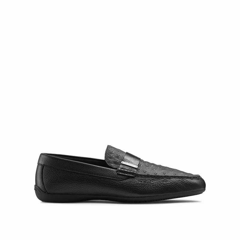 Russell And Bromley Yoga Mokkasiner Herre Sort | UVM3096VX